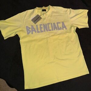 Balenciaga Yellow T-Shirt for Men